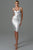 Sukia Mini Bandage Dress - Silver - Bellabarnett