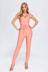 Aleah Bandage Jumpsuit - Peach