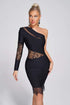 Cavasa Lace Mini Bandage Dress