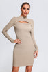 Lerae Mini Knit Dress - Nude