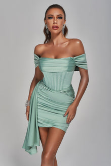 annalise satin mini dress Annalise Mini Dress White fashionmallonline.com