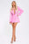 Bikala Rhinestone Backless Blazer Dress - Pink - Bellabarnett