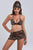 Karina Mesh Three Piece Set - Brown