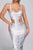 Kit Metallic Midi Bandage Dress - Silver - Bellabarnett
