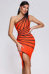 Sandra One Shoulder Midi Bandage Dress