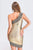 Phillisa One Shoulder Bandage Dress - Golden