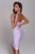 Griselda Halter Cocktail Dress - Purple - Bellabarnett