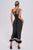 Yalyka Feather Diamante Mesh Maxi Dress