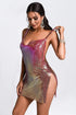 Suku Mesh Metallic Mini Dress