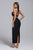 Biana Halter Rhinestone Maxi Bandage Dress - Bellabarnett