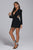 Bikala Rhinestone Backless Blazer Dress - Bellabarnett