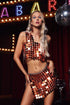 Darlene One Shoulder Sequins Set