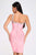 Hanny Crystal Cocktail Dress - Pink