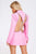 Bikala Rhinestone Backless Blazer Dress - Pink - Bellabarnett