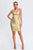 Halter Black Metallic Cocktail Dress - Gold - Bellabarnett