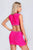 Sorrel Diamante Cutout Mini Bandage Dress - Pink