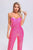 Natalie Sequin Jumpsuit - Pink