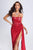 Kaylae Corset Satin Maxi Dress