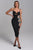 Dala Diamonate Midi Bandage Dress