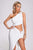 Urica One Shoulder Cutout Mini Dress - White