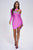 Claudia Diamonate Mini Bandage Dress - Purple - Bellabarnett