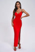 Contrasting Diamonate Maxi Bandage Dress