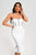 Zandra Strapless Diamante Midi Bandage Dress