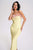 Melissa Strapless Feather Midi Bandage Dress