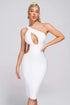 Ceosa Cutout Midi Bandage Dress